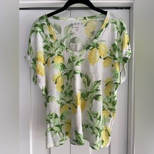 LOFT Lemon linen Tee